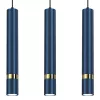 JOKER BLUE GOLD függőlámpa 3 x GU10 MILAGRO Fém modern stílusban