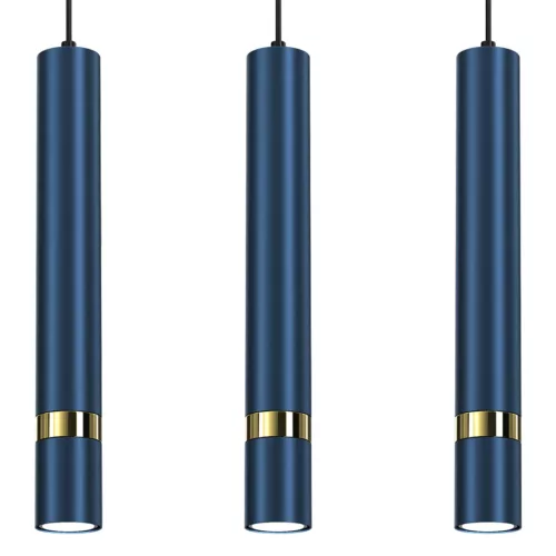 JOKER BLUE GOLD függőlámpa 3 x GU10 MILAGRO Fém modern stílusban