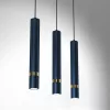 JOKER BLUE GOLD függőlámpa 3 x GU10 MILAGRO Fém modern stílusban