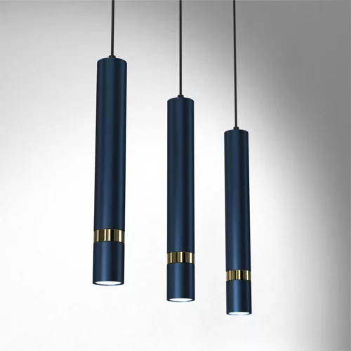 JOKER BLUE GOLD függőlámpa 3 x GU10 MILAGRO Fém modern stílusban