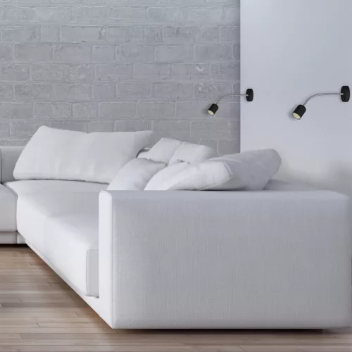 Fali lámpa MAXI Fekete 1xGU10 Milagro