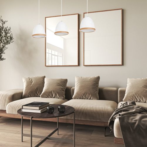 STUDIO fehér mennyezeti lámpa 3xE27 Milagro