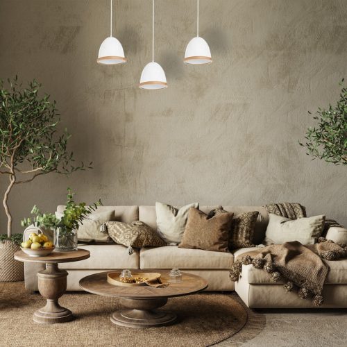 STUDIO fehér mennyezeti lámpa 3xE27 Milagro