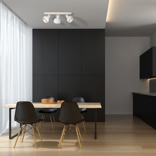 OVÁL mennyezeti lámpa fehér 3xE27 Milagro Strip