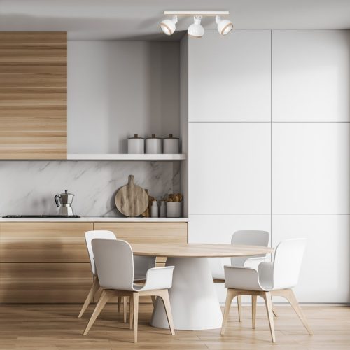 OVÁL mennyezeti lámpa fehér 3xE27 Milagro Strip