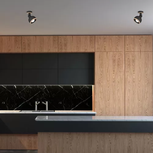 OVÁL Falilámpa Fekete 1xE27 Milagro