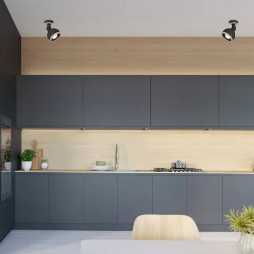 OVÁL Falilámpa Fekete 1xE27 Milagro