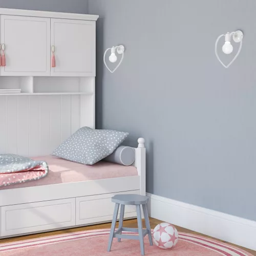 AMORE fali lámpa fehér 1xE27 Milagro