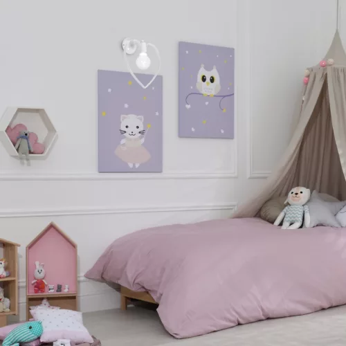 AMORE fali lámpa fehér 1xE27 Milagro