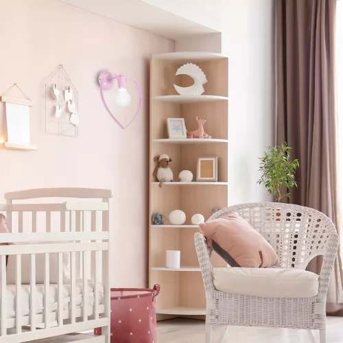 AMORE fali lámpa rózsaszín 1xE27 Milagro