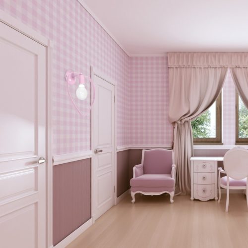 AMORE fali lámpa rózsaszín 1xE27 Milagro