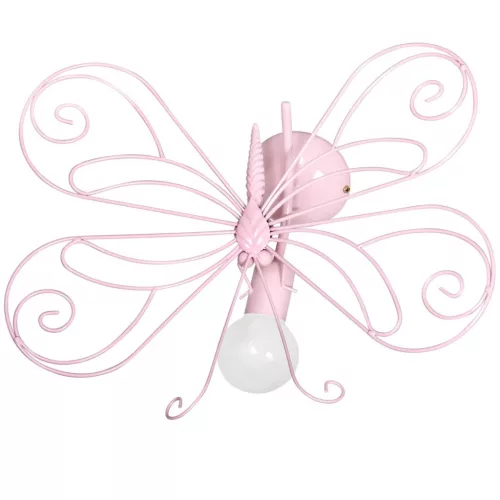 Fali lámpa BUTTERFLY 2 Pink 1xE27 Milagro