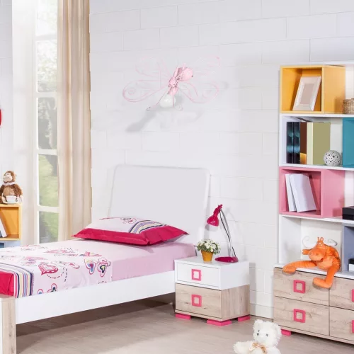 Fali lámpa BUTTERFLY 2 Pink 1xE27 Milagro