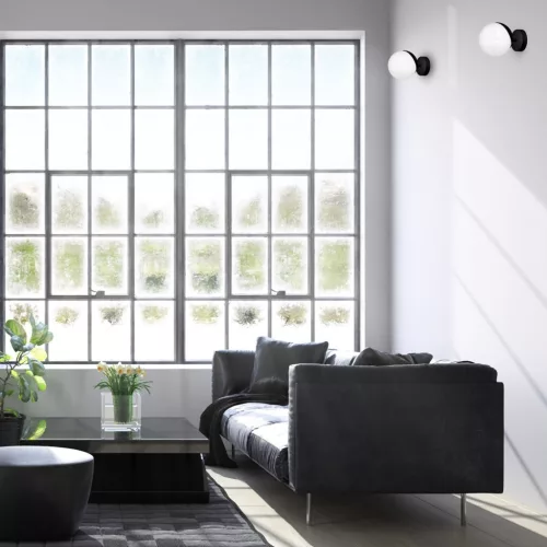 SFERA Fali lámpa Fekete 1xE14 Milagro