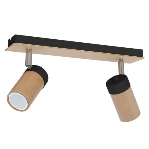 BARON mennyezeti lámpa fekete 2xGU10 Milagro