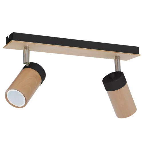 BARON mennyezeti lámpa fekete 2xGU10 Milagro