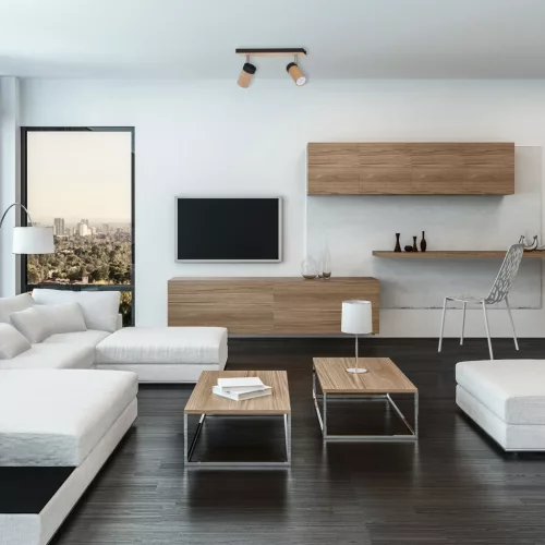 BARON mennyezeti lámpa fekete 2xGU10 Milagro