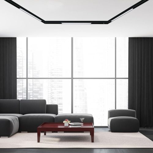 LED Line Rail lámpa 10W 4000K mágneses sínekhez MAGNETIC TRACK Milagro Black