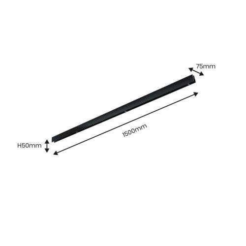 Felületre szerelhető mágnessín 150cm MAGNETIC TRACK LED lámpákhoz 48V Milagro