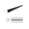 Süllyesztett mágnessín 150cm MAGNETIC TRACK LED lámpákhoz 48V Milagro