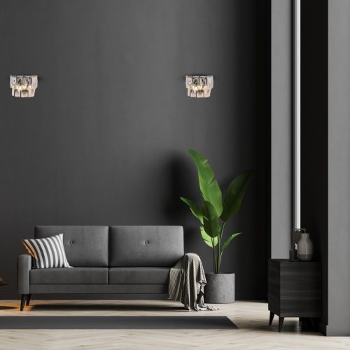 CHELSEA Fali lámpa Króm 2xE14 Milagro