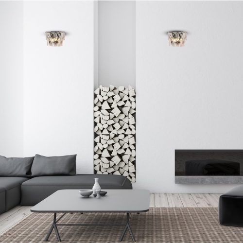 CHELSEA Fali lámpa Króm 2xE14 Milagro