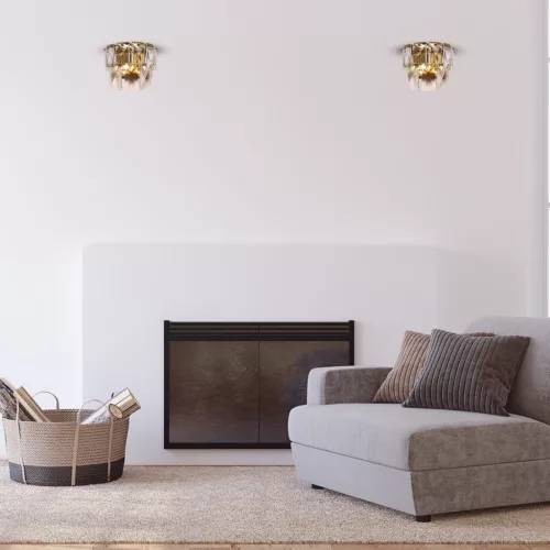 CHELSEA Fali lámpa arany 2xE14 Milagro