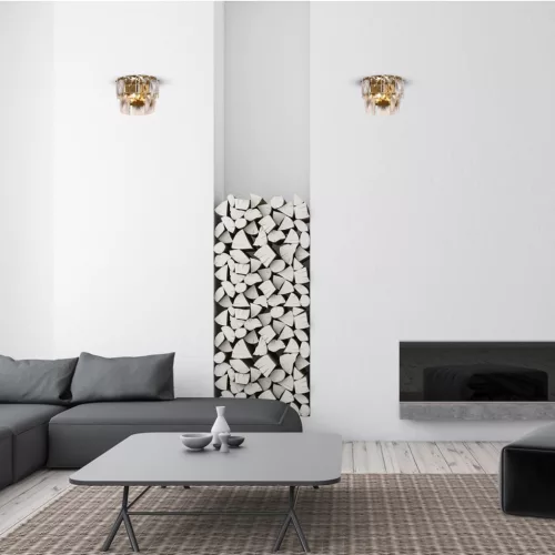 CHELSEA Fali lámpa arany 2xE14 Milagro