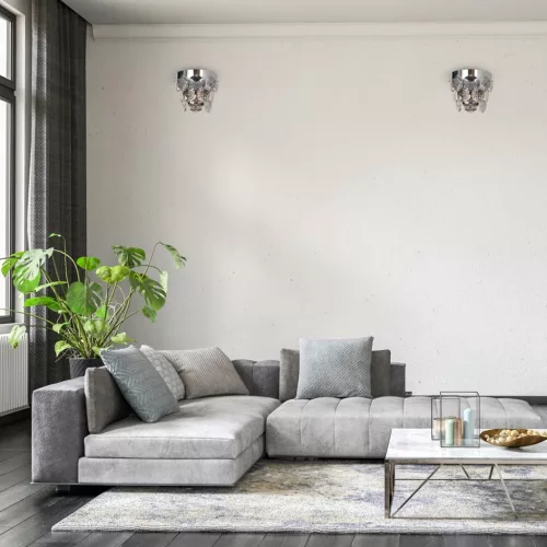 GRACE króm fali lámpa 2xE14 Milagro