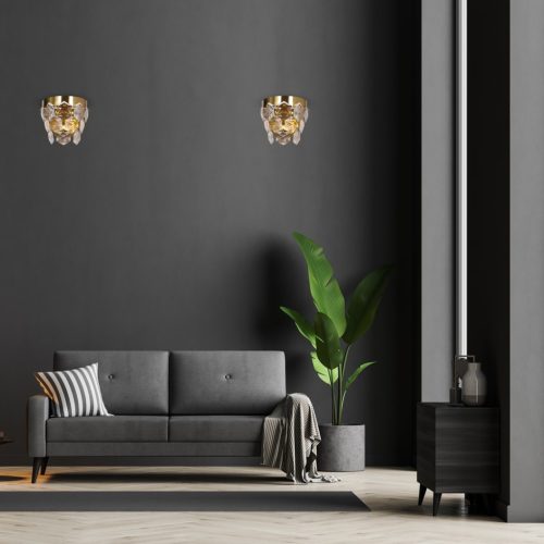 GRACE Falilámpa Arany 2xE14 Milagro