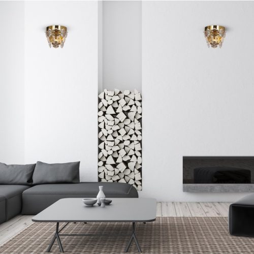 GRACE Falilámpa Arany 2xE14 Milagro