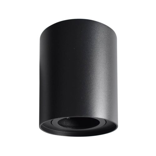 Felületre szerelhető HALOGÉN Tube Spot Light Round Black GU10 Bima Milagro