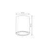 Felületre szerelhető HALOGÉN Tube Spot Light Round Black GU10 Bima Milagro