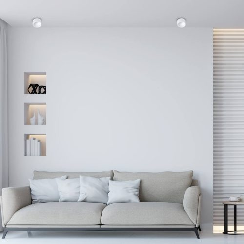 Süllyesztett HALOGEN Tube Spot Light kerek fehér GU10 Bali Milagro