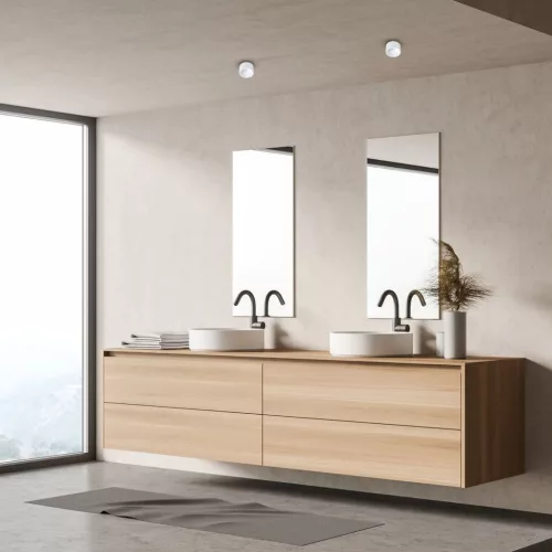 Süllyesztett HALOGÉN Tube Spot Light kerek fehér GU10 Bali Milagro