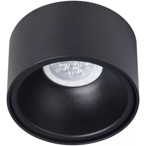 Süllyesztett HALOGÉN Tube Spot Light Round Black GU10 Bali Milagro