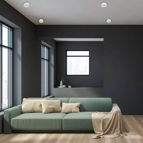 Süllyesztett HALOGÉN Tube Spot Light kerek fehér GU10 Nusa Movable Milagro