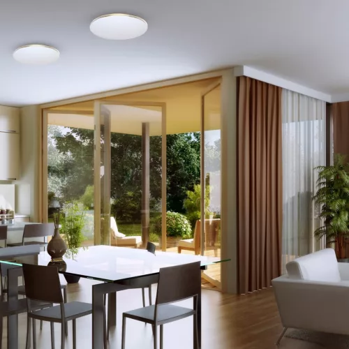 LED felületű mennyezeti lámpa 30W 1800lm CCT 35cm SIENA GOLD Milagro + távirányító