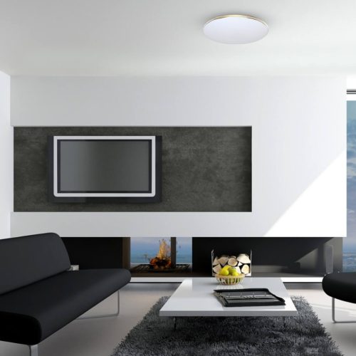 Felületre szerelhető LED mennyezeti lámpa 72W 4320lm CCT 55cm SIENA GOLD Milagro + távirányító