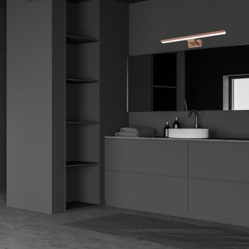 SHINE Fali lámpa Rose Gold 60cm 13,8W LED Milagro