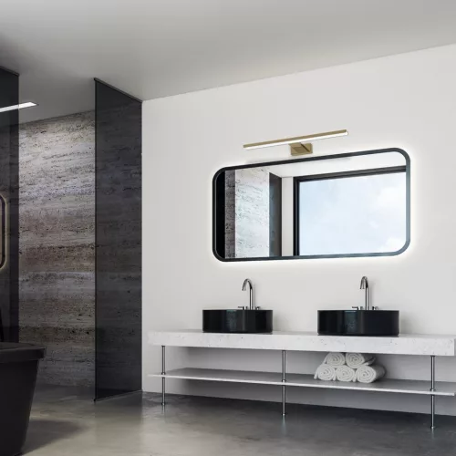 SHINE fali lámpa sárgaréz 60cm 13,8W LED Milagro