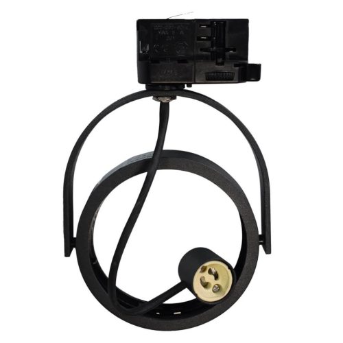 Sínes spotlámpa LUGAR GU10 AR111 Track Light mennyezeti lámpa 3 fázisú Black Milagro