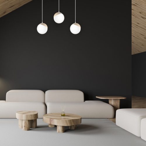 SFERA Fa mennyezeti lámpa 3xE14 Milagro