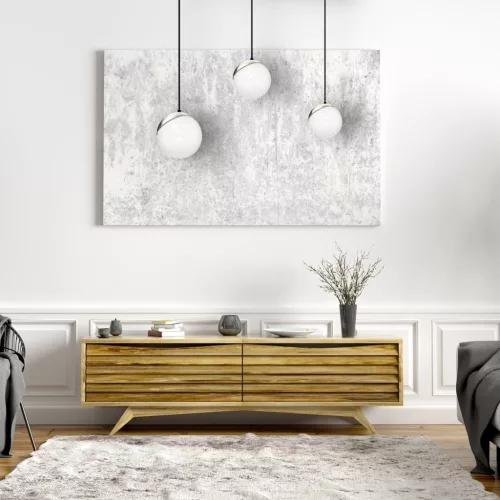 SFERA Fekete króm mennyezeti függőlámpa 3xE14 Milagro