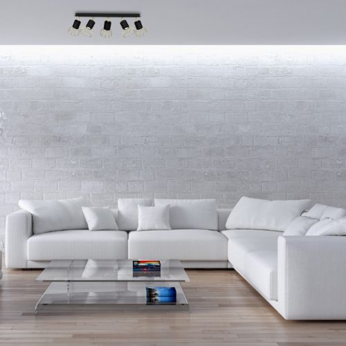 DANTE mennyezeti lámpa fekete arany 5x mini GU10 Milagro