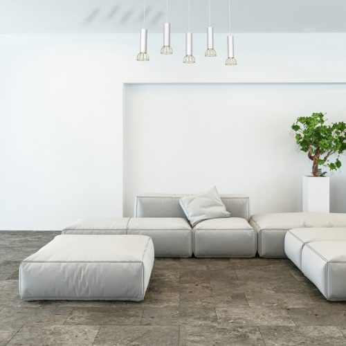 DANTE White Gold függő mennyezeti lámpa 5x mini GU10 Milagro