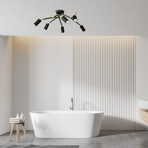 IRIS Black Gold mennyezeti lámpa 6x mini GU10 Milagro