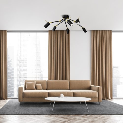 IRIS Black Gold mennyezeti lámpa 6x mini GU10 Milagro