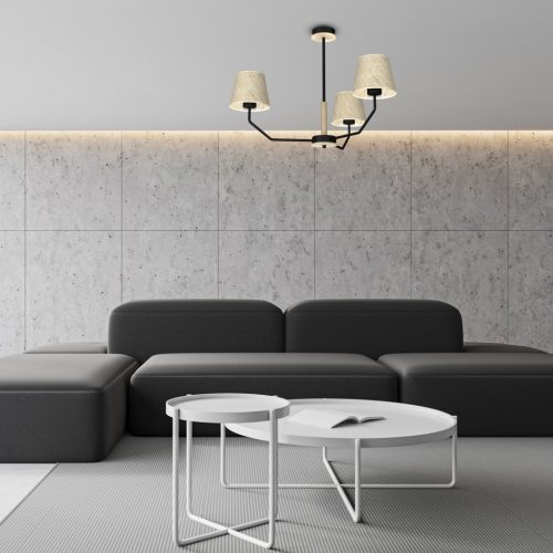 ETNA fekete mennyezeti lámpa 3xE27 Milagro