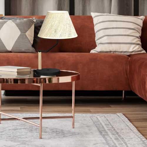 ETNA asztali lámpa fekete 1xE27 éjszakai asztali lámpa Milagro